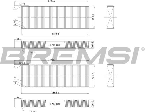 Bremsi FC0071C - Filtrs, Salona telpas gaiss autodraugiem.lv