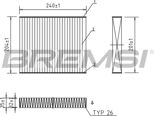 Bremsi FC0073A - Filtrs, Salona telpas gaiss autodraugiem.lv