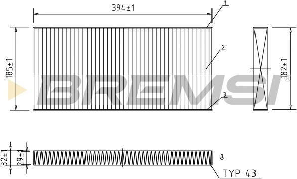 Bremsi FC0164A - Filtrs, Salona telpas gaiss autodraugiem.lv