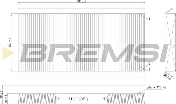 Bremsi FC0164C - Filtrs, Salona telpas gaiss autodraugiem.lv