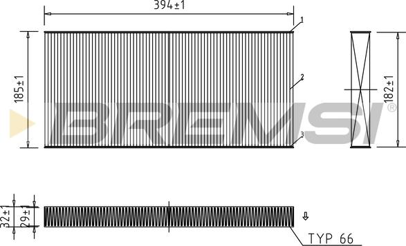 Bremsi FC0164 - Filtrs, Salona telpas gaiss autodraugiem.lv