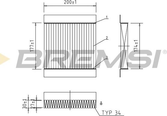 Bremsi FC0167A - Filtrs, Salona telpas gaiss autodraugiem.lv