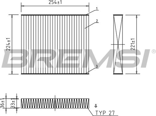 Bremsi FC0103A - Filtrs, Salona telpas gaiss autodraugiem.lv