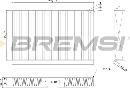 Bremsi FC0185C - Filtrs, Salona telpas gaiss autodraugiem.lv