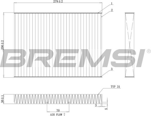 Bremsi FC0181C - Filtrs, Salona telpas gaiss autodraugiem.lv