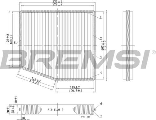 Bremsi FC0187C - Filtrs, Salona telpas gaiss autodraugiem.lv