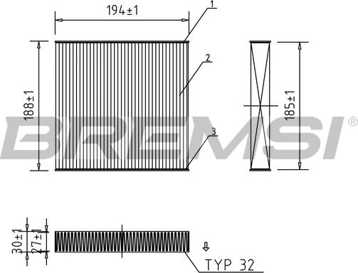 Bremsi FC0171 - Filtrs, Salona telpas gaiss autodraugiem.lv