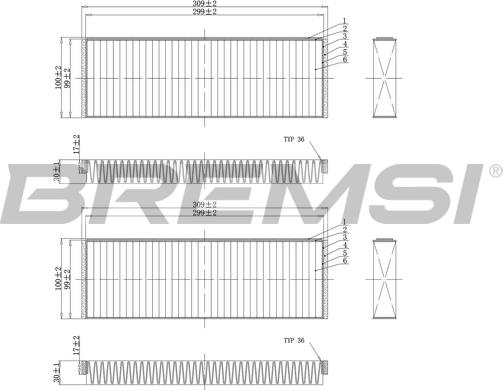 Bremsi FC0851A - Filtrs, Salona telpas gaiss autodraugiem.lv