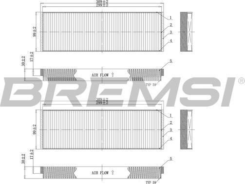 Bremsi FC0851 - Filtrs, Salona telpas gaiss autodraugiem.lv