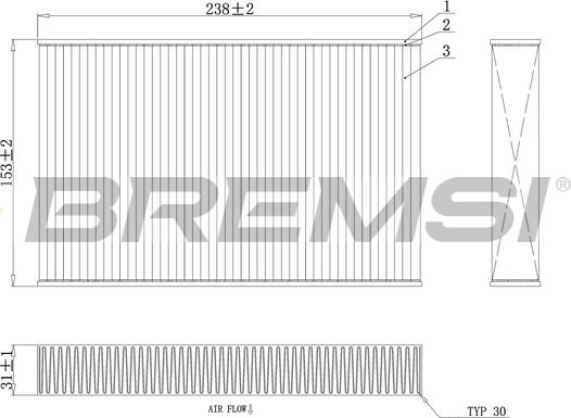 Bremsi FC0885A - Filtrs, Salona telpas gaiss autodraugiem.lv