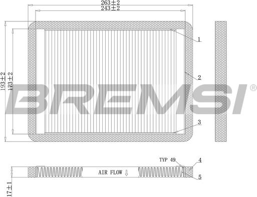 Bremsi FC1547 - Filtrs, Salona telpas gaiss autodraugiem.lv