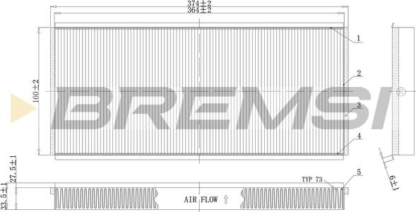 Bremsi FC1335 - Filtrs, Salona telpas gaiss autodraugiem.lv