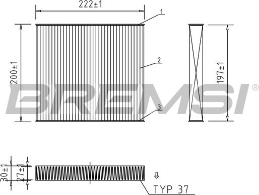 Bremsi FC1336 - Filtrs, Salona telpas gaiss autodraugiem.lv