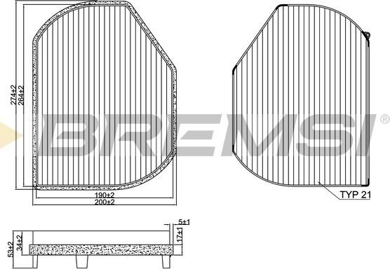 Bremsi FC1331C - Filtrs, Salona telpas gaiss autodraugiem.lv