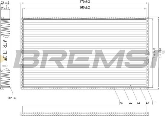 Bremsi FC1338 - Filtrs, Salona telpas gaiss autodraugiem.lv