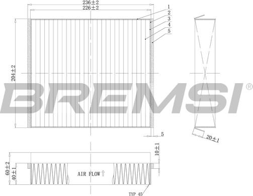 Bremsi FC1333 - Filtrs, Salona telpas gaiss autodraugiem.lv