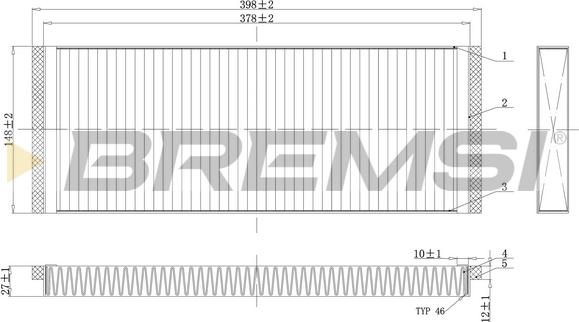 Bremsi FC1329C - Filtrs, Salona telpas gaiss autodraugiem.lv