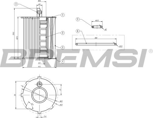 Bremsi FL0020 - Eļļas filtrs autodraugiem.lv