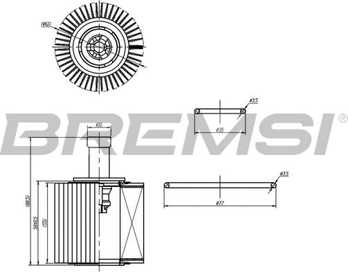 Bremsi FL0252 - Eļļas filtrs autodraugiem.lv