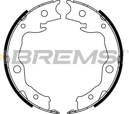 Bremsi GF0976 - Bremžu loku kompl., Stāvbremze autodraugiem.lv