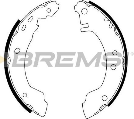 Bremsi GF0854 - Bremžu loku komplekts autodraugiem.lv