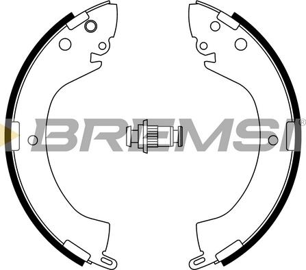 Bremsi GF0813A - Bremžu loku komplekts autodraugiem.lv