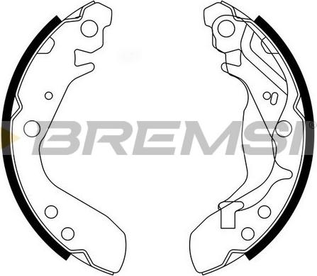 Bremsi GF0712 - Bremžu loku komplekts autodraugiem.lv