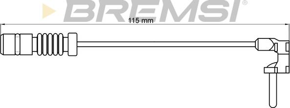 Bremsi WI0597 - Indikators, Bremžu uzliku nodilums autodraugiem.lv