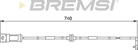 Bremsi WI0532 - Indikators, Bremžu uzliku nodilums autodraugiem.lv