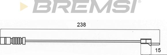 Bremsi WI0579 - Indikators, Bremžu uzliku nodilums autodraugiem.lv