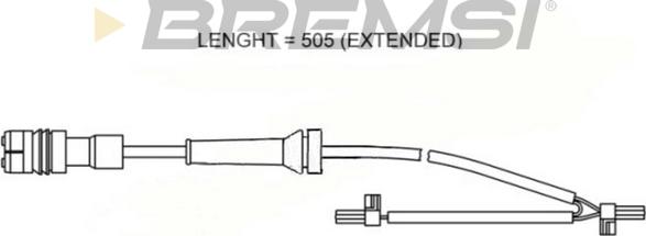 Bremsi WI0577 - Indikators, Bremžu uzliku nodilums autodraugiem.lv