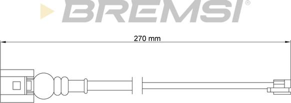 Bremsi WI0665 - Indikators, Bremžu uzliku nodilums autodraugiem.lv