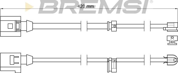 Bremsi WI0614 - Indikators, Bremžu uzliku nodilums autodraugiem.lv
