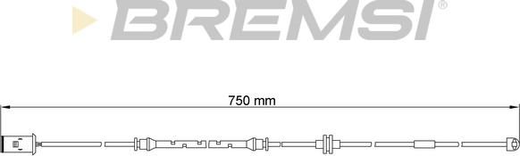 Bremsi WI0618 - Indikators, Bremžu uzliku nodilums autodraugiem.lv
