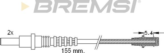 Bremsi WI0633 - Indikators, Bremžu uzliku nodilums autodraugiem.lv