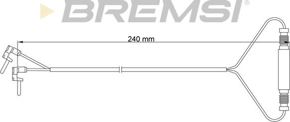 Bremsi WI0628 - Indikators, Bremžu uzliku nodilums autodraugiem.lv