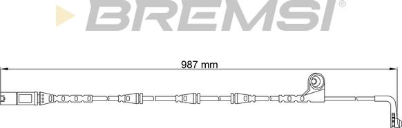 Bremsi WI0670 - Indikators, Bremžu uzliku nodilums autodraugiem.lv