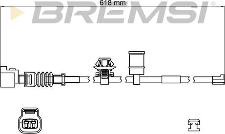 Bremsi WI0805 - Indikators, Bremžu uzliku nodilums autodraugiem.lv