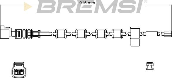 Bremsi WI0806 - Indikators, Bremžu uzliku nodilums autodraugiem.lv