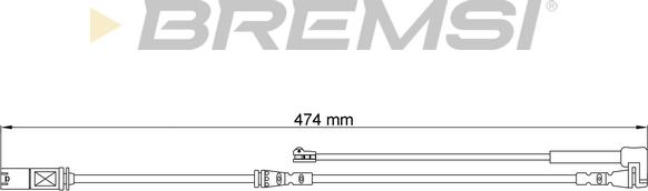 Bremsi WI0797 - Indikators, Bremžu uzliku nodilums autodraugiem.lv
