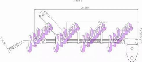 Brovex-Nelson H4944 - Bremžu šļūtene autodraugiem.lv