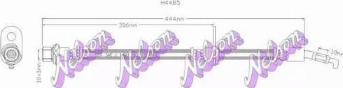 Brovex-Nelson H4485 - Bremžu šļūtene autodraugiem.lv