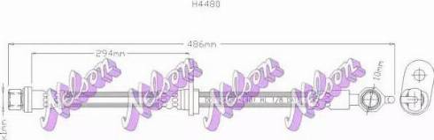 Brovex-Nelson H4480 - Bremžu šļūtene autodraugiem.lv