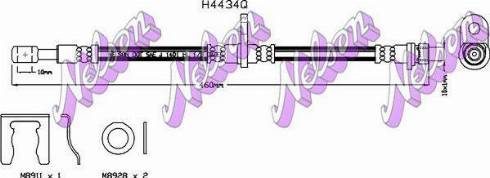 Brovex-Nelson H4434Q - Bremžu šļūtene autodraugiem.lv