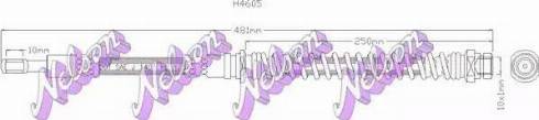 Brovex-Nelson H4605 - Bremžu šļūtene autodraugiem.lv