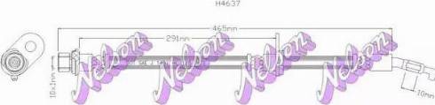 Brovex-Nelson H4637 - Bremžu šļūtene autodraugiem.lv
