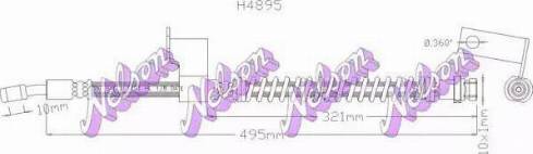Brovex-Nelson H4895 - Bremžu šļūtene autodraugiem.lv