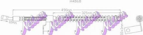 Brovex-Nelson H4868 - Bremžu šļūtene autodraugiem.lv