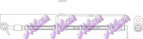 Brovex-Nelson H4839 - Bremžu šļūtene autodraugiem.lv