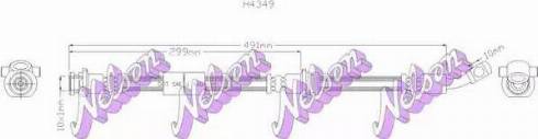 Brovex-Nelson H4349 - Bremžu šļūtene autodraugiem.lv